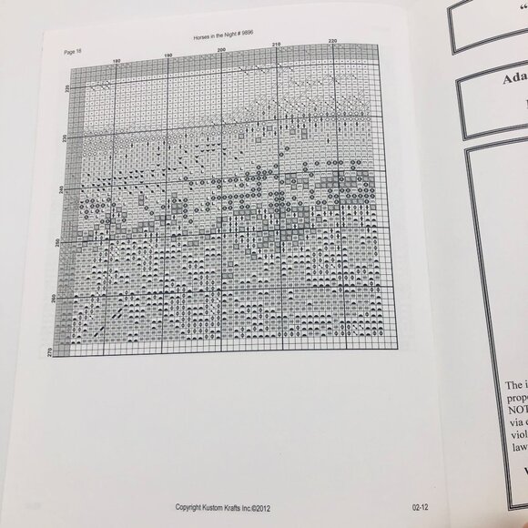 Kustom Krafts Arabian Horses In The Night Cross Stitch Chart Booklet 98963 - Picture 7 of 7